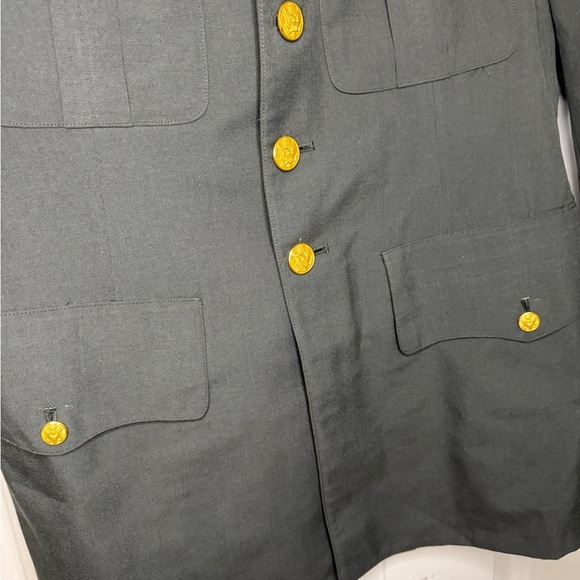 USGI US Army Class A Uniform Coat Size 40R AG 489 Green Poly Wool 1992 size 39. - Picture 5 of 13